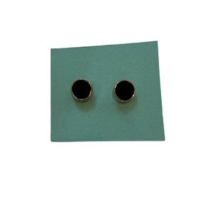 Black Circle Earrings